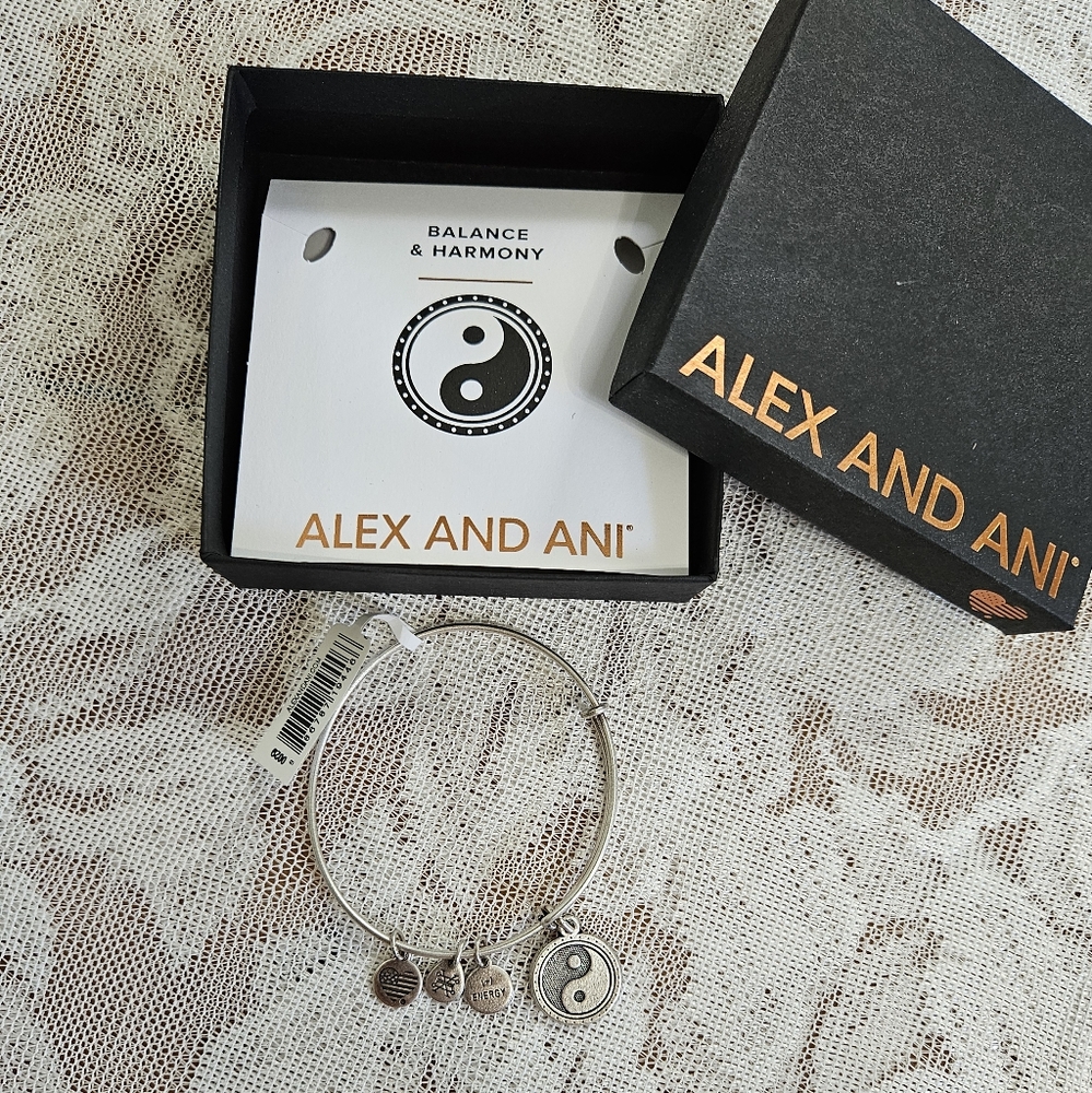 Brand New Alex And Ani Balance & Harmony Charm Bracelet